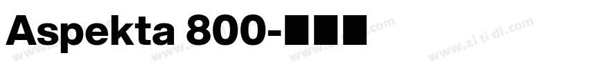 Aspekta 800字体转换